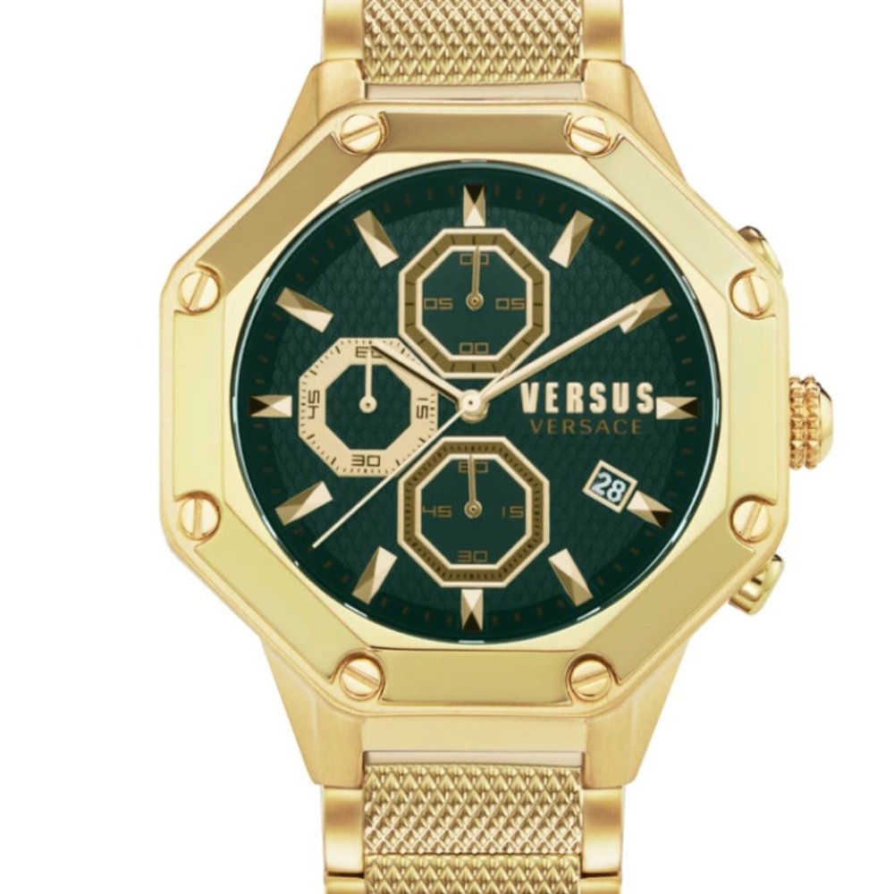 Versace Versus Green Enamel Dial Watch